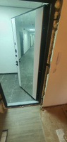 Дверь входная металлическая DIVA ДХ-45 Зеркало 2050x960 Левая Черный кварц - Д15 Белый софт, тепло-шумоизоляция, антикоррозийная защита для квартиры, УТ-00077601 #6, Даниил 
