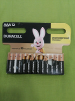 Duracell Батарейка AAA, Щелочной тип, 1,5 В, 12 шт #36, Павел К.