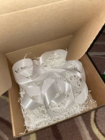 Крафтовая подарочная коробка, праздничная картонная упаковка с наполнителем и атласными лентами, самосборная #88, Диана Б.
