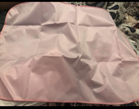 Клеенка детская в кроватку 50*70 см (+/- 2 см) с окантовкой Чудо-чадо, КОЛ08-002, розовая / для новорожденных на кровать подкладная многоразовая #103, Елена б.
