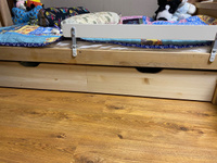 Выкатной ящик под детскую кровать 80х160 см, 100% массив сосны без покраски #7, Новикова Екатерина