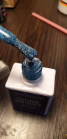 Гель лак для ногтей TNL Shine bright синий светоотражающий с блестками №5, 10 мл #110, Татьяна С.