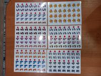 Набор виниловых наклеек стикеров для школы и садика "Оценки", набор из 203 штук #2, Алена И.
