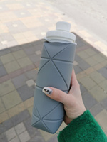 Спортивная бутылка для воды складная 700 мл Силиконовая жидкости и спорта походная #3, Olesya V.