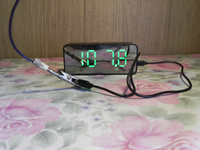 Радиоприемник с часами SOUNDMAX SM-1520B(черный с зеленым), настольные часы с Bluetooth, FM, USB, MicroSD, 3Вт, 1200mAh. #6, Андрей К.