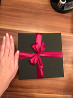 Подарочная коробка с бантом новогодняя, бокс для подарка 170х170х70мм #4, Дарья Х.