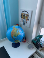 Globen Интерактивный глобус Земли физико-политический рельефный с LED-подсветкой, диаметр 32 см. + VR очки #110, Роман Г.