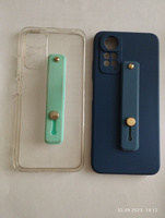 Универсальный силиконовый Попсокет ремешок для смартфона / Голубой #21, Лариса Р.
