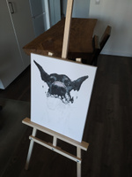 Художественный напольный мольберт для рисования Рисуй, сосновая фанера, тип Лира #8, Андрей С.