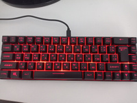 PANTEON M2 Black Игровая мембранная TKL (65%) клавиатура с LED-подсветкой MULTICOLOR (68 кл.,USB), цвет: черный #66, Илья П.