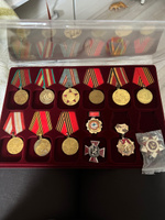 Планшет для хранения орденов, футляр для наград, органайзер под знаки отличия, рамка для медалей на 12 ячеек #2, Ирина Р.