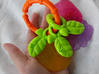 Погремушка для новорожденного Smart Baby "Фрукты" с прорезывателем для зубов: развивающая игрушка для малышей, грызунок #76, Яна П.