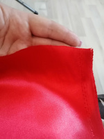 Отрез ткани для шитья Атлас (красный) 1,5 х 1,0 м. #22, Елена К.