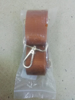 Ремень для сумки сменный 40 мм (38 мм) с золотистыми карабинами, горчичный #55, Ольга М.