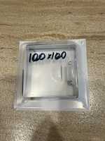 Люк ревизионный металлический 100х100мм, на магнитах, ExDe, белый #105, Луиза Ю.