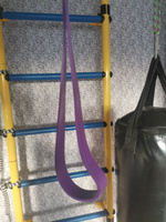 Shark Fit, Резинка для фитнеса, Ленточный эспандер для подтягивания, Спортивная эластичная лента для тренировок, фиолетовая, 16-39 кг #74, Анастасия З.