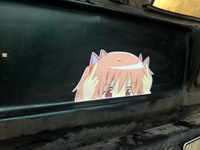 Стикер наклейки на автомобиль на капот авто Аниме Девушка Anime Tyan v.35 25х12 см 2 шт #6, Никита Г.