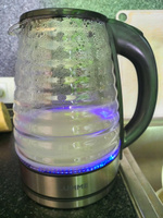 Чайник электрический LUMME LU-4101 стеклянный 2л, черный жемчуг #19, Анна Г.