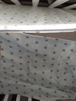 Бортики для детской кровати со съемным чехлом /Тонкий дышащий борт в детскую кроватку/ бампер #30, Эльза к.