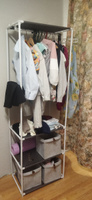 Вешалка напольная для одежды, металлическая. Шкаф для одежды, гардеробная система хранения в прихожую, спальню Helex W-04-1 #66, Инна Т.