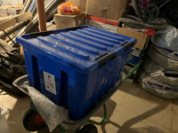 Контейнер для хранения на колесиках, ящик для хранения вещей 120л, синий #99, Шамиль М.