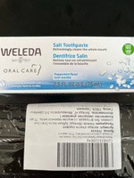 Weleda (Веледа) Зубная паста Oral Care солевая, без фторидов, со вкусом перечной мяты, 75 мл. защита от кариеса и зубного камня. #20, Ольга Л.