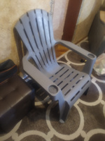 Кресло садовое Miami удобное анатомическое с подстаканниками, цвет Серый. 888x745x735мм #4, Алла Т.