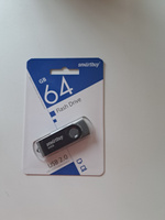 USB флеш накопитель 64 Gb SmartBuy Twist Black (SB064GB2TWK) #33, Елена К.