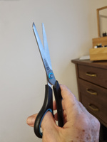 Ножницы универсальные Westcott EASY GRIP, длина 210 мм, резиновые вставки в кольцах, эргономичная форма #4, Елена Т.
