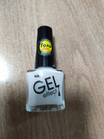 Лак для ногтей kiki Gel Effect тон 34 белый, с гелевым эффектом без уф-лампы, цветной глянцевый маникюр и педикюр, кики, 6 мл #82, Нина Щ.