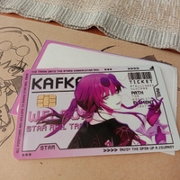 Наклейка на банковскую карту Хонкай Стар Рейл Кафка, без выреза под номер карты Honkai Star Rail Kafka #37, Анастасия Т.