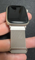 Ремешок UNIQ Dante для смарт часов Apple Watch 45 / 44 / 42 mm / мм / на умные часы Эпл Вотч серии 3, 4, 5, 6, 7, 8 и SE плетеный из нержавеющей стали, сияющая звезда #3, Жанна З.