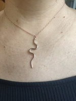 Женское ожерелье цепочка с подвеской змейка #4, Елена К.