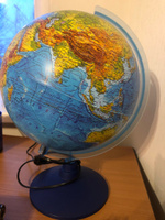 Глобус Земли Globen физический-политический, с LED-подсветкой, диаметр 25см. #67, Надежда С.