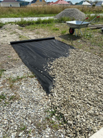 Геотекстиль садовый черный ландшафтный МЕГАИЗОЛ GEO 80 1.6х25м (40 м2), ткань для садовых дорожек #2, Кашина Оксана