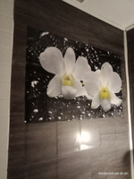 Универсальная самоклеящаяся пленка для кухни "Белая орхидея на камнях 1012" 2000*600 мм, с 3D защитным покрытием. #8, Альбина Г.