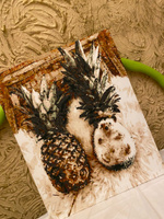 Картина по номерам Hobruk "Ананас и ёжик", на холсте на подрамнике 40х50, раскраска по номерам, набор для творчества, животные / кот / собака #11, alena b.