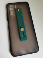 Универсальный силиконовый Попсокет ремешок для смартфона / Темно-зеленый #17, Светлана К.