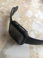 Защитный пластиковый чехол (кейс) Apple Watch Series 1 2 3 (Эпл Вотч) 42 мм для экрана/дисплея и корпуса противоударный бампер черный #99, Эдуард Ш.