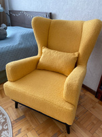 Кресло Вегас мягкое для отдыха в гостиную, спальню и детскую, букле,искусственный мех, барашек #7, Попова Е.