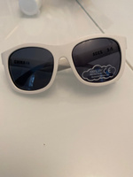 Детские солнцезащитные очки Babiators Navigator Шаловливый белый (3-5 лет) с мягким чехлом #57, Дарья