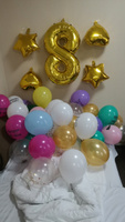 Набор воздушных шаров на день рождения, для надписей с маркером, придумай поздравления сам, 5 шт, 30 см #6, Алексей В.