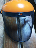 Маска защитная для работы с триммером 01 (сетка) оранжевая "BEEZMOTO" #2, Анна С.