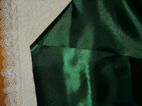 Отрез ткани для шитья Атлас (темно-зеленый) 1,5 х 1,0 м. #20, Елена Н.