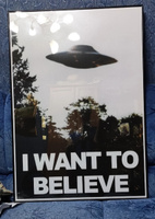 PostersRu Постер "Секретные материалы (I want to believe)", 100 см х 70 см #8, Людмила Л.