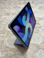 Чехол книжка для iPad Air 4, 5 10.9 (2020, 2022) - A2324 A2072 A2325 A2316 A2589 A2591, микрофибра, подставка для планшета, ONLY CASE (SIMPLE), фиолетовый #69, Владлен П.