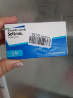 Bausch + Lomb Контактные линзы Soflens 59 (6 pk.), 6 шт., -3.75 / 8.6/ Ежемесячные #31, ирина ф.