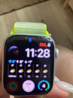 Гидрогелевая полиуретановая глянцевая защитная пленка для экрана часов на Apple Watch Series 7, 8 45 mm, Эпл Вотч серия 45мм, 6 штук #37, Оксана С.