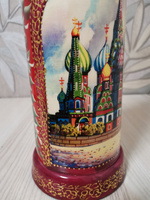 Футляр для бутылки посадский Москва башня 0,5л, красный / Развивающие детские игрушки #3, Светлана