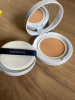 Кушон для лица тональный MISSHA Magic Cushion Moist Up, с увлажняющим эффектом, тон 21, 15 г #28, Ксения